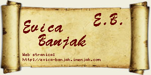 Evica Banjak vizit kartica